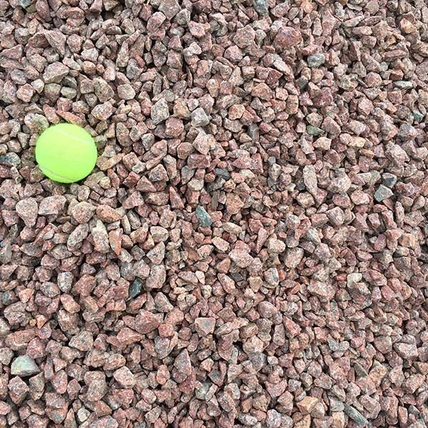 Bin 7:  3/4" CRUSHED RUBY RED